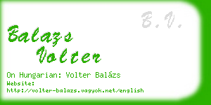 balazs volter business card